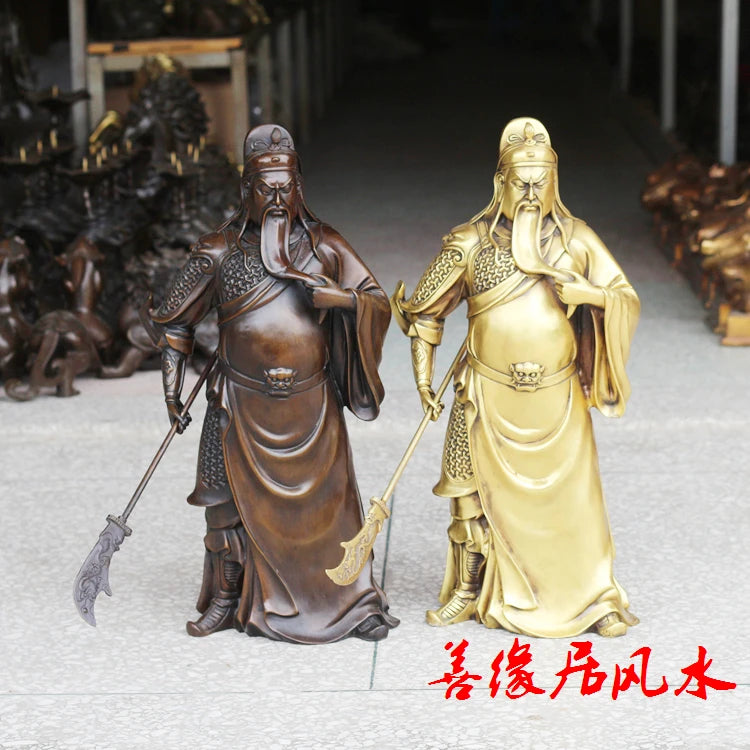 53CM # Company SHOP Store home efficacious Talisman Protection-Money Drawing Martial god of wealth GUAN GONG FENG SHUI statue