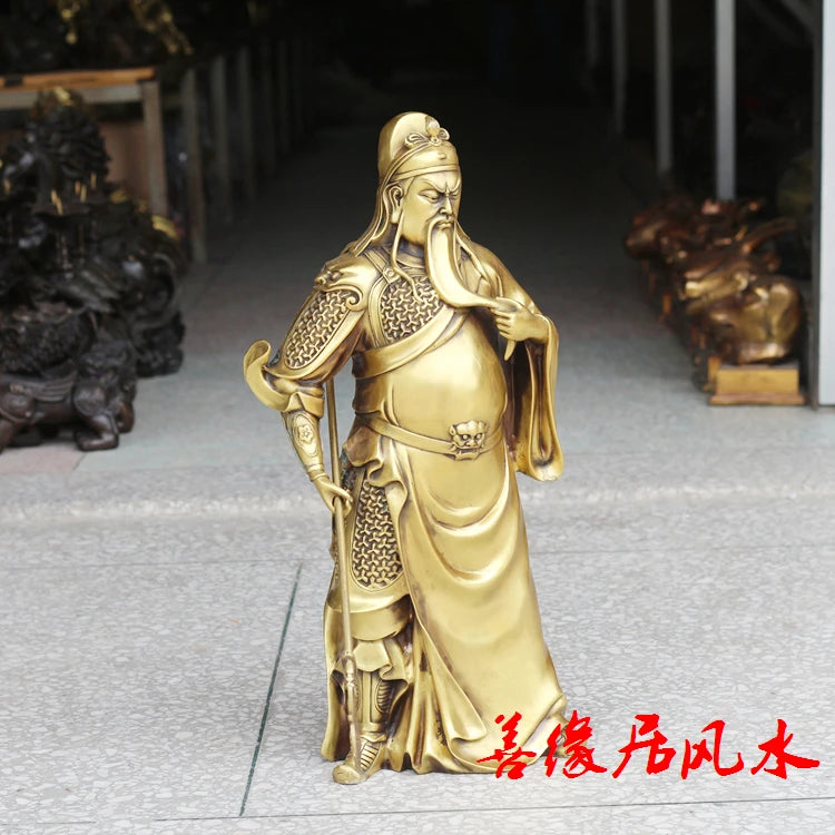 53CM # Company SHOP Store home efficacious Talisman Protection-Money Drawing Martial god of wealth GUAN GONG FENG SHUI statue