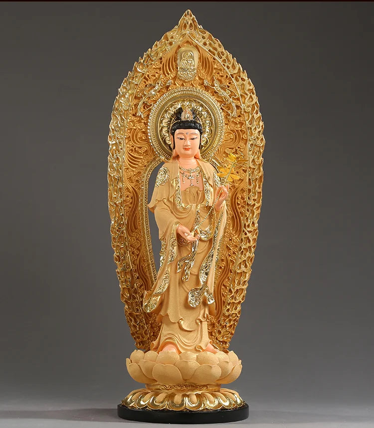 54CM large Southeast Asia Efficacious protection worship Buddha Mahasthamaprapta PUSA HOME Store FENG SHUI gilding statue