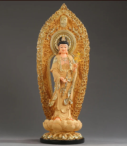 54CM large Southeast Asia Efficacious protection worship Buddha Mahasthamaprapta PUSA HOME Store FENG SHUI gilding statue