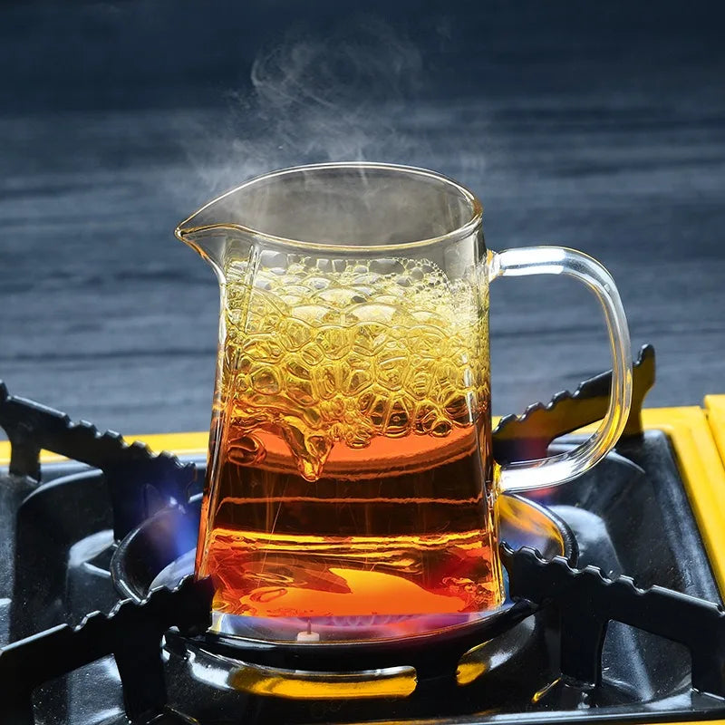 550ml Tea Infuser Heat Resistant with Stainless Steel Infuser Household Teaware Glass Teapot Clear Kettle