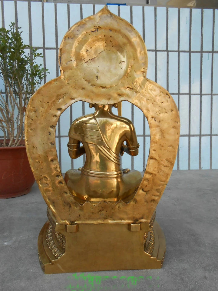 55CM LARGE Huge home Temple efficacious Protection holy Buddhism Tantra Akashagarbha XUKONG ZANG Bodhisattva Buddha brass statue