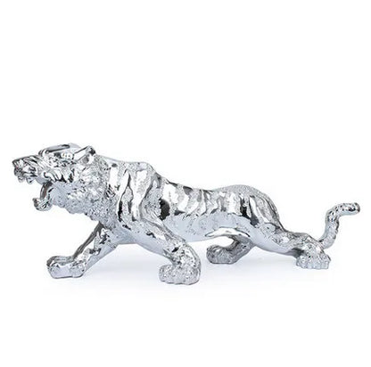 55cm new European furnishing articles big tiger gold-plated decorated handicraft desk to protect peaceful family adornment