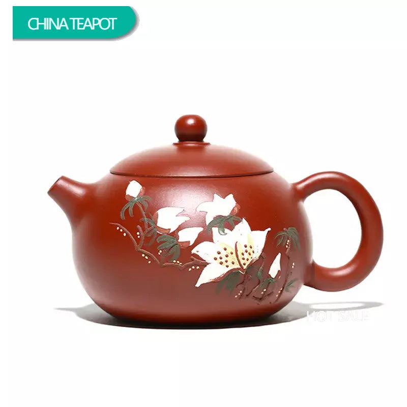 180ml Yixing Purple Clay Teapots Famous Handmade Painted Xi Shi Tea Pot Raw Ore Dahongpao Mud Kettle Chinese Zisha Tea Set