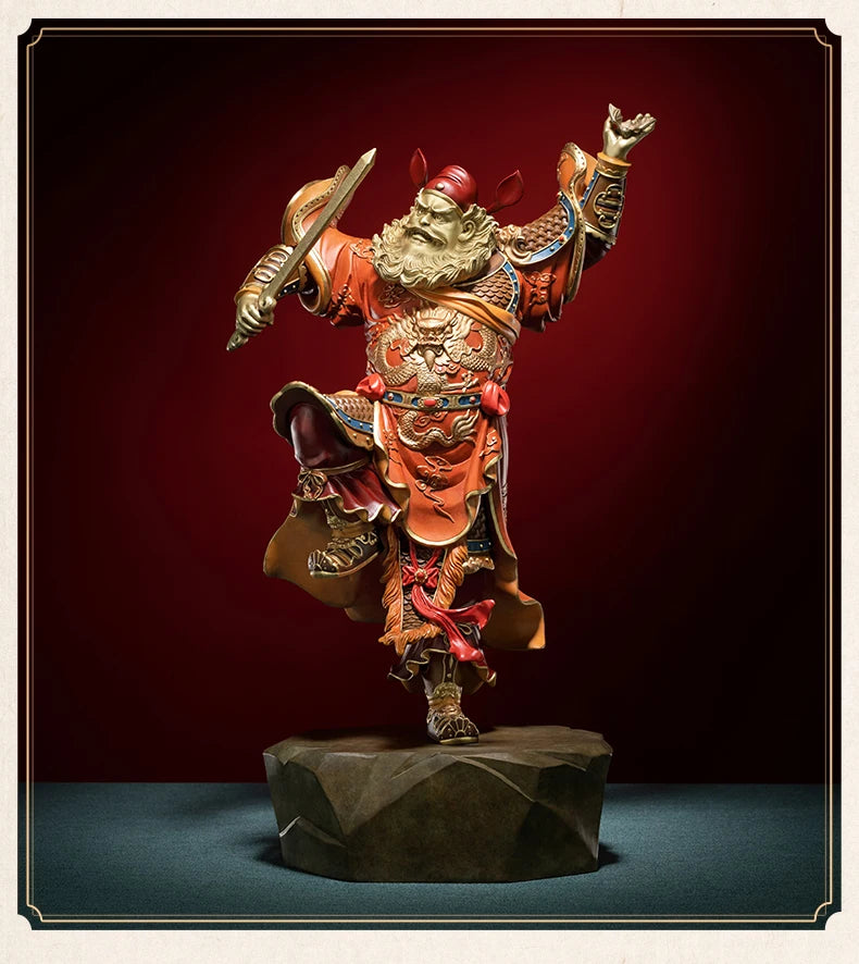 56CM Large 2023 Home Patron saint of Buddha Hall TIAN SHI ZHONG KUI ZHEN ZAI BRONZE Sculpture statue Exorcism bless family safe