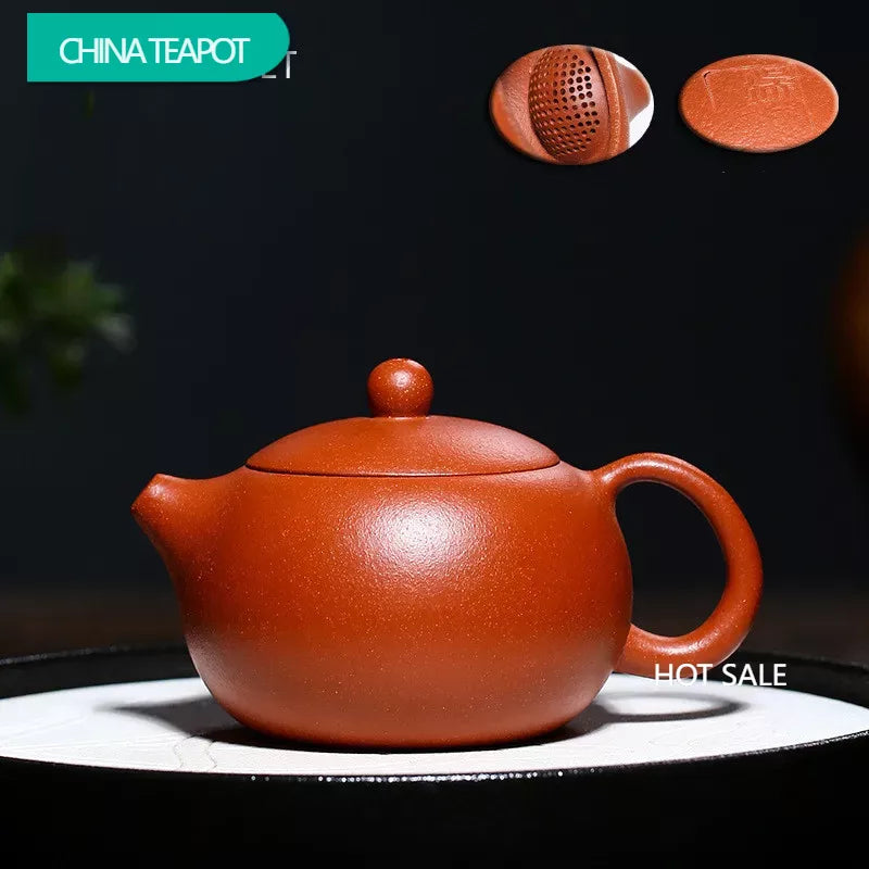 190ml Authentic Yixing Purple Clay Teapot Master Handmade Ball Hole Filter Xi Shi Tea Pot Beauty Kettle Chinese Zisha Tea Set