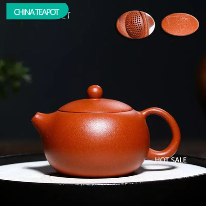 190ml Authentic Yixing Purple Clay Teapot Master Handmade Ball Hole Filter Xi Shi Tea Pot Beauty Kettle Chinese Zisha Tea Set