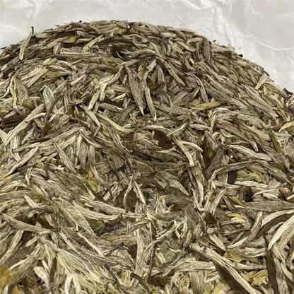 2020 Bai Hao Yin Zhen Silver Needle White Tea cake,Fujian XIN YI HAO beeng,10 oz