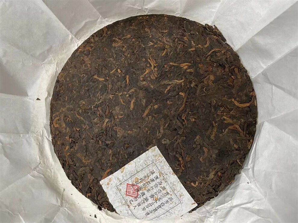 357g,2018 Yunnan bulang kongque Peacock Ripe puerh tea puer big tree pu erh 普洱