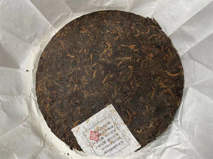 357g,2018 Yunnan bulang kongque Peacock Ripe puerh tea puer big tree pu erh 普洱