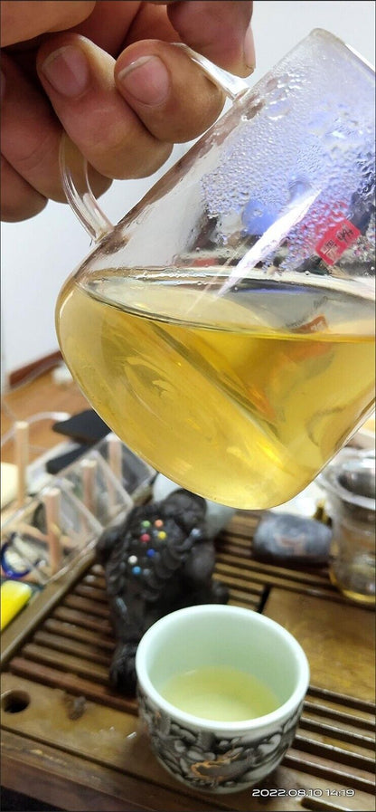 357g, CHINA Puer Tea Yunnan QIZI ZHE SI HAO Pu-erh Pu'er Tea Cake RAW Tee 普洱生茶饼