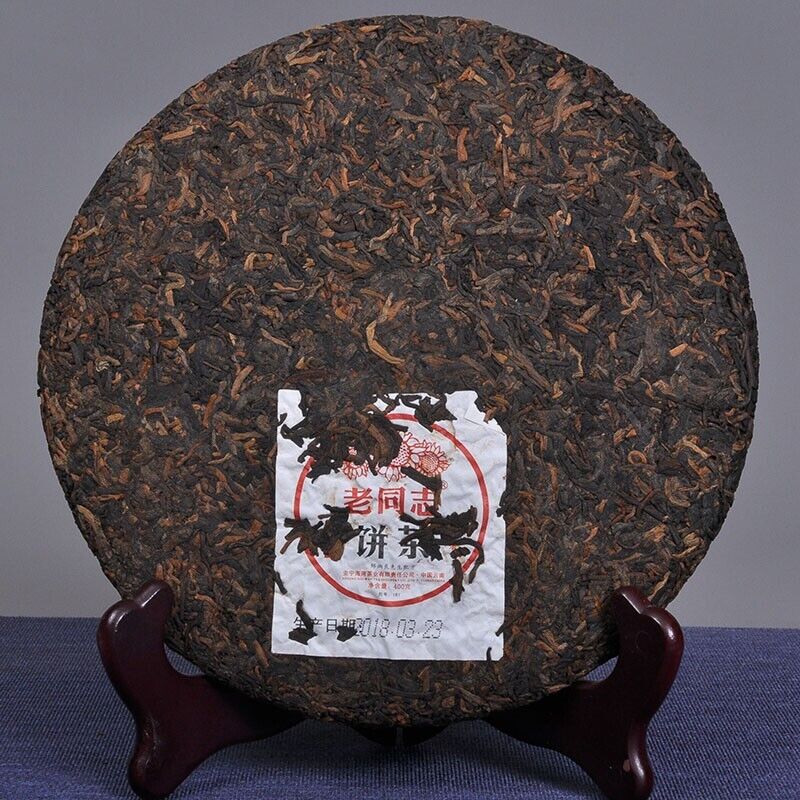 2018 haiwan Old Comrade Puer Tea Cake,Ripe te zhi Pin 181 Pu erh Tee 老同志普洱 400g