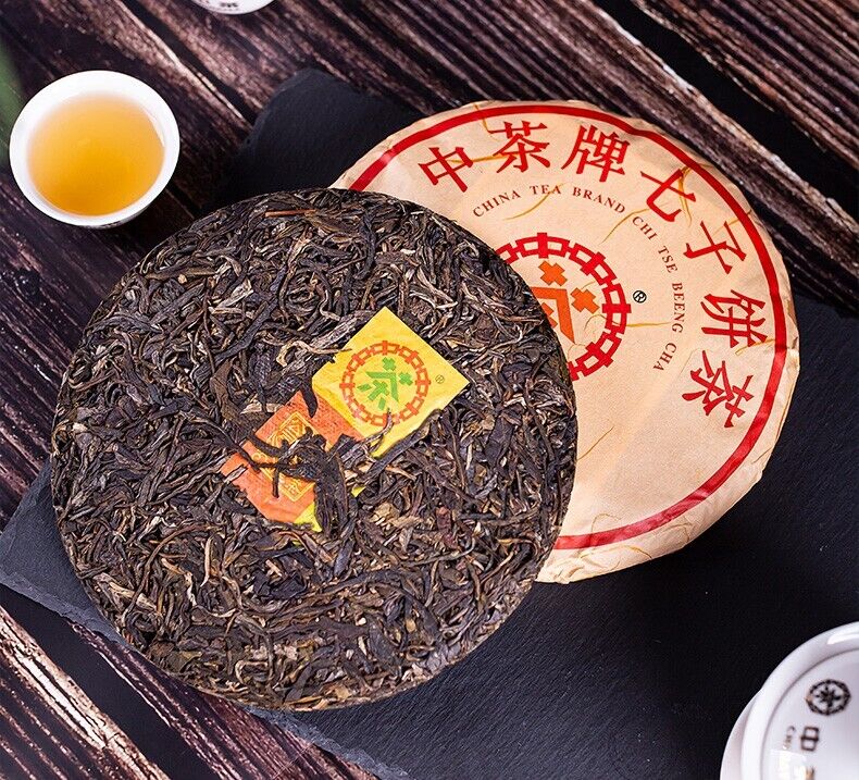 200g, 2021 China ZhongCha zhen pin qizi Puerh Pu er Raw Cake tea,puer tee erh