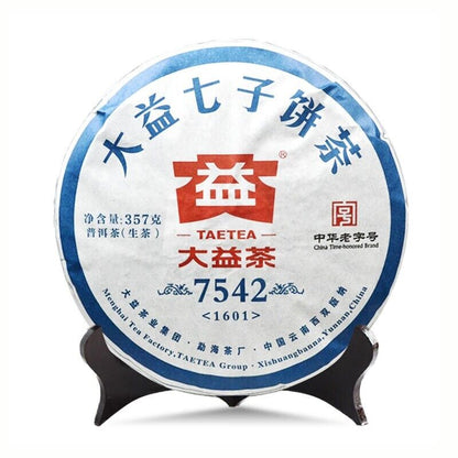 2016 China Yunnan Menghai Dayi 7542 RAW 1601 Pu Erh Tea Sheng Cake,puer er tee