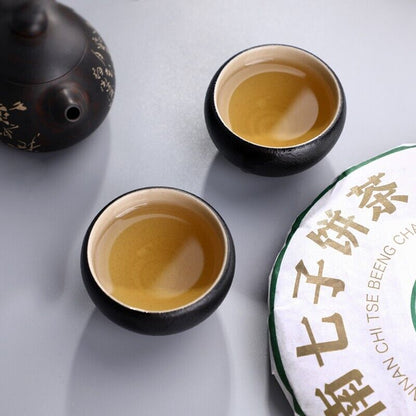 2016 Yunnan Haiwan Old Comrade qizi Pu-erh Tea Cake Puer cha Raw Pu'er tee,357g