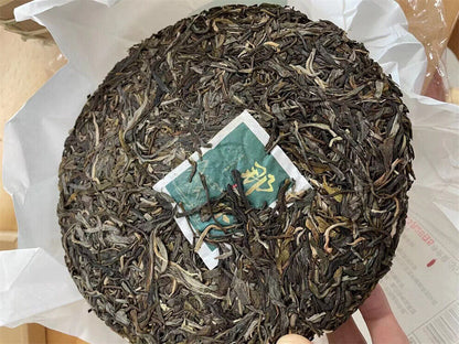 357g,2022 Yunnan XIN YI HAO NaKa 300 raw puerh tea puer Spring green Ancient er