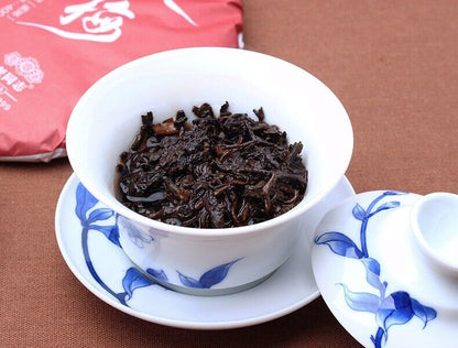 2015 haiwan LAO TONG ZHI Puer Tea Cake,plum blossom Ripe AO MEI Pu erh tee, 400g