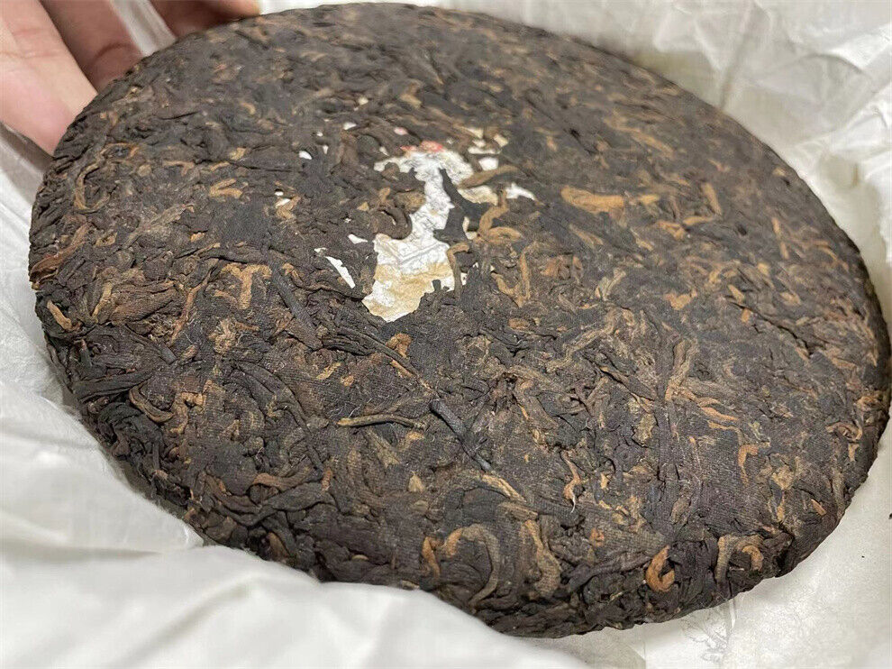 357g,2018 Yunnan bulang kongque Peacock Ripe puerh tea puer big tree pu erh 普洱