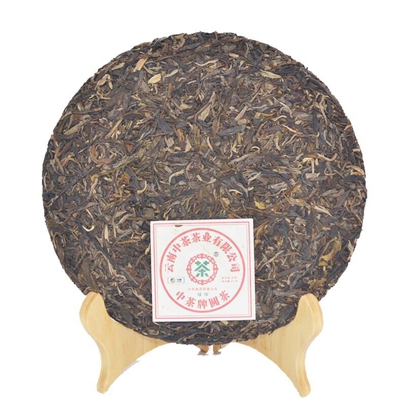 2013 CHINATEA Yuan Pu erh Tea Cake,Yunnan Raw Pu'er Puer tee GREEN LABLE 中茶,357g