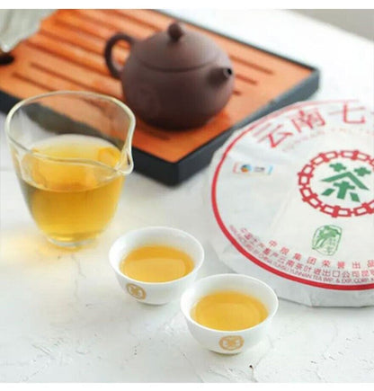 2018 CHINATEA FEI CUI BAI CAI Pu erh Tea Cake,QIZI sheng cha RAW Pu'er tee,357g