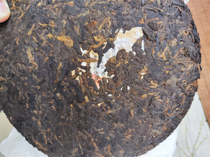 357g,2018 Yunnan bulang kongque Peacock Ripe puerh tea puer big tree pu erh 普洱