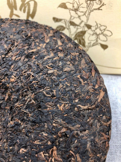 2008 Year Yunnan bing dao 10 Ancient Shu Puer Tea Old Tree Ripe Puer Tea 357g