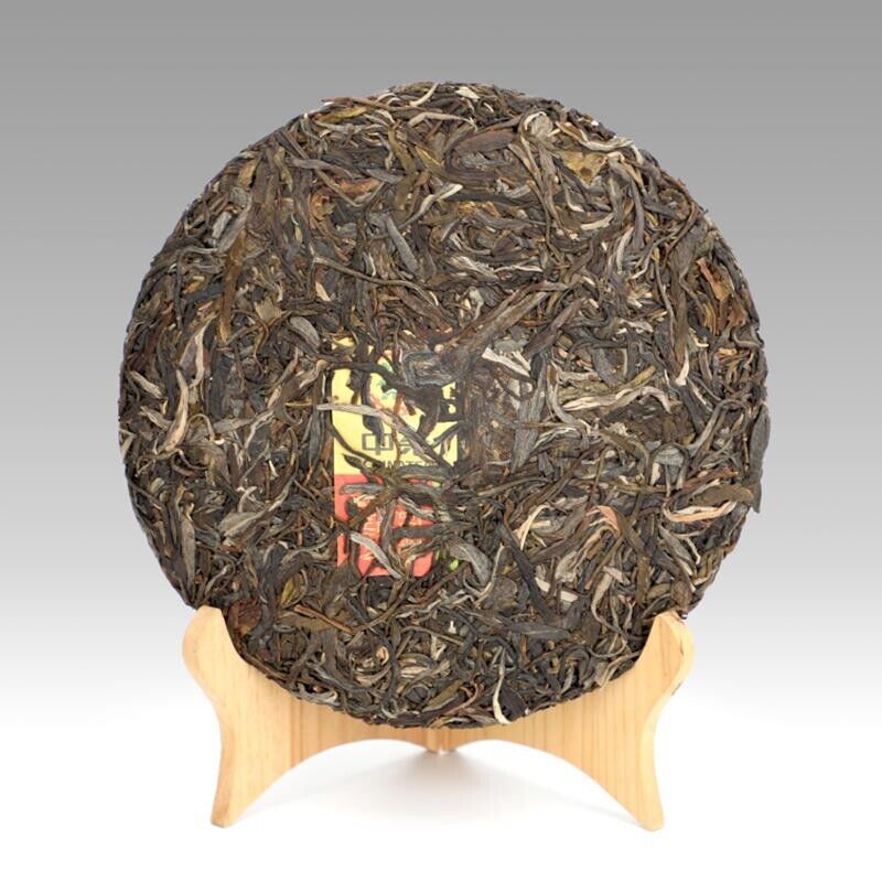2022 CHINATEA BULANG peacock green Pu'er Cake Tea Raw Pu erh,KONG QUE QING, 357g