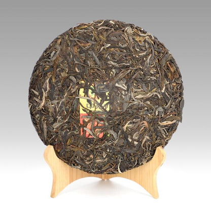 2022 CHINATEA BULANG peacock green Pu'er Cake Tea Raw Pu erh,KONG QUE QING, 357g