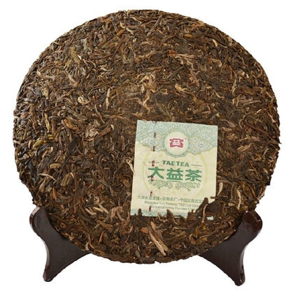 357g, Raw Pu'er Tee Puer Tea TAETEA 8542 Classic Yunnan Menghai qizi Dayi Puerh