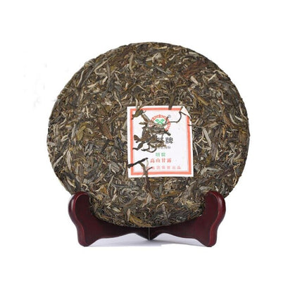 2014 Zhongcha MING QIAN GAO SHAN GAN LU pu erh tea RAW cake,YUNNAN puerh,357g