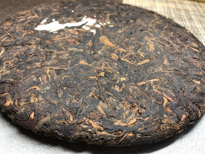 357g,2018 Yunnan bulang kongque Peacock Ripe puerh tea puer big tree pu erh 普洱