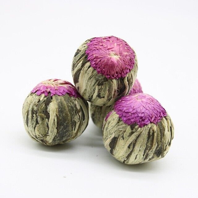 20 Pcs Chinese Blooming Flower Tea Natural Handmade Flower Tea Ball Herbal Tee