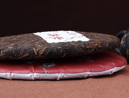 2015 haiwan LAO TONG ZHI Puer Tea Cake,plum blossom Ripe AO MEI Pu erh tee, 400g