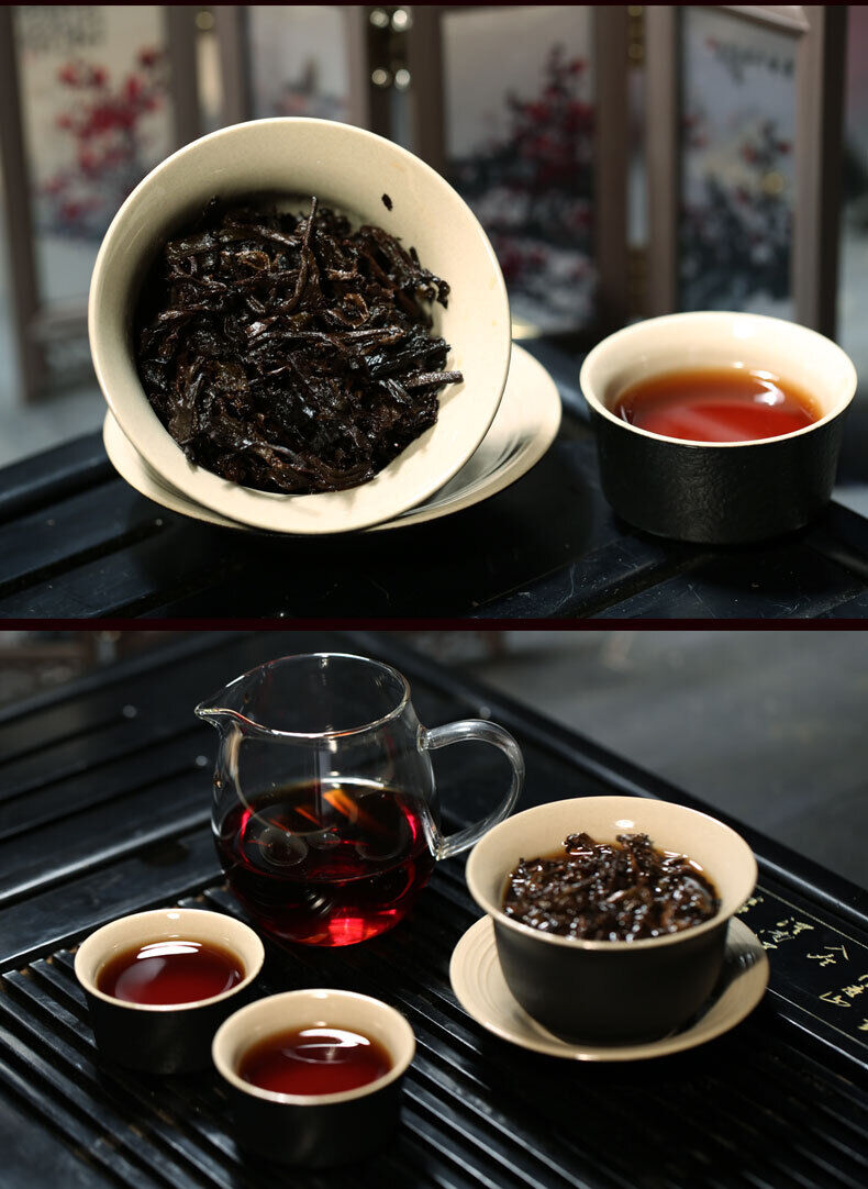 357g,CHINA YUNNAN Xin Yi Hao Yue Chen Yue Xiang Pu-erh Tea Cake Ripe puer puerh