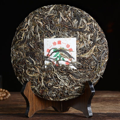 357g, CHINA Puer Tea Yunnan QIZI ZHE SI HAO Pu-erh Pu'er Tea Cake RAW Tee 普洱生茶饼
