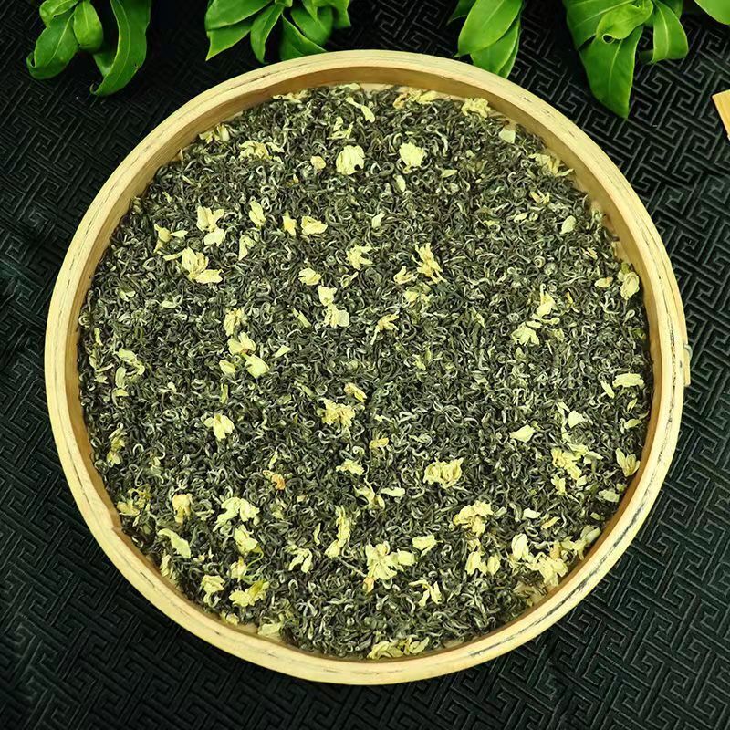 Jasmine Flower Green Tea Mo Li Piao Xue Jasmine Mixed with Green Tea Loose Leaf