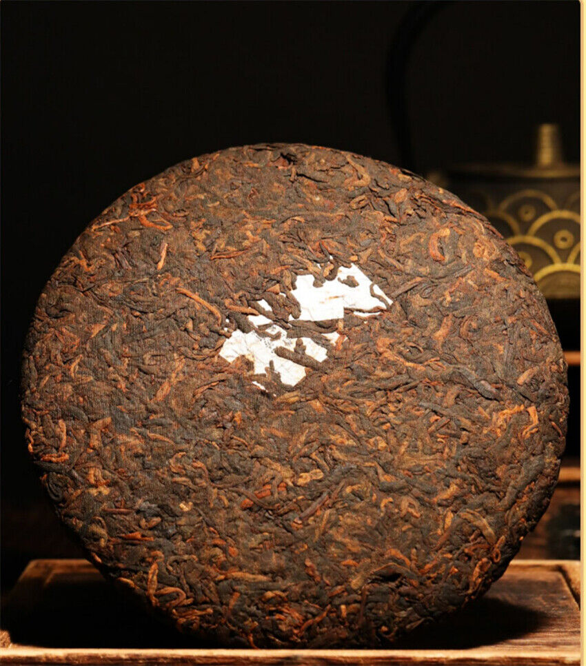 357g,2018 Yunnan bulang kongque Peacock Ripe puerh tea puer big tree pu erh 普洱