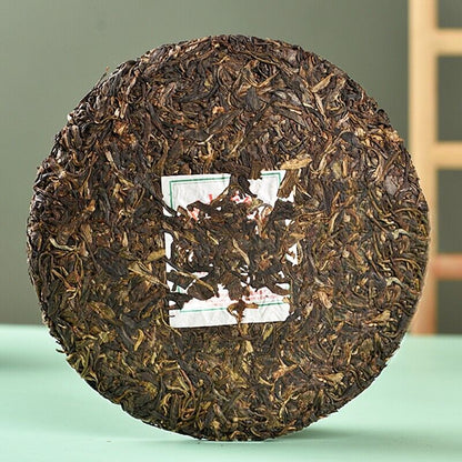 357g, 2007 China CNNP Zhong Cha QiZi 6031 Puerh Pu er Raw Cake tea,puer tee erh