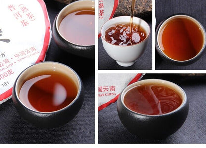 2018 haiwan Old Comrade Puer Tea Cake,Ripe te zhi Pin 181 Pu erh Tee 老同志普洱 400g