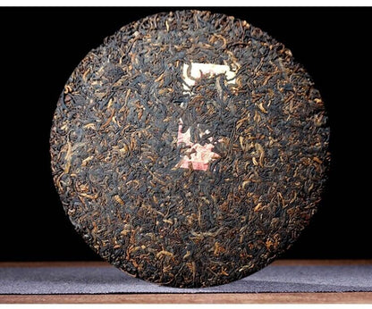 2019 CHINATEA Bulang Zodiac pig,zhu pu erh Puer Tea Ripe Yunnan cake tee,357g