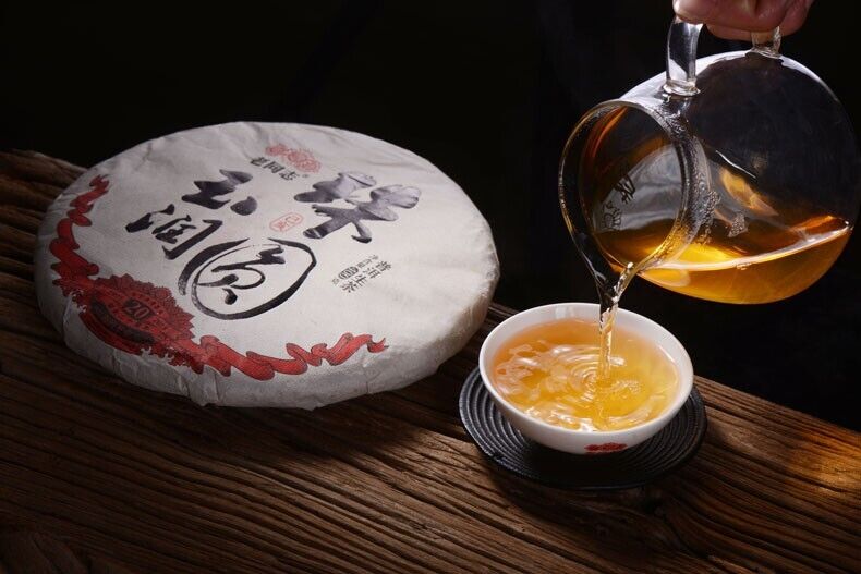 2019 Puer Tea HAIWAN lao tong Old Comrade Zhu Yuan Yu Run Pu-erh Tee Cake 400g