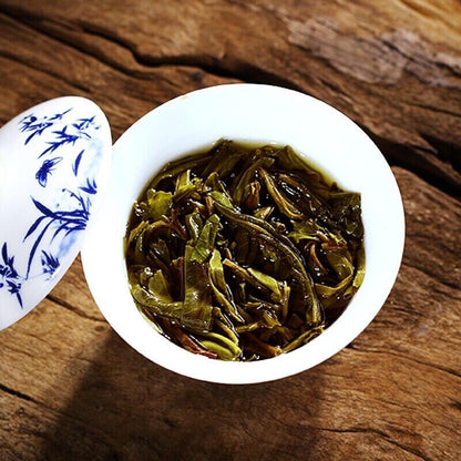 2018 CHINATEA FEI CUI BAI CAI Pu erh Tea Cake,QIZI sheng cha RAW Pu'er tee,357g
