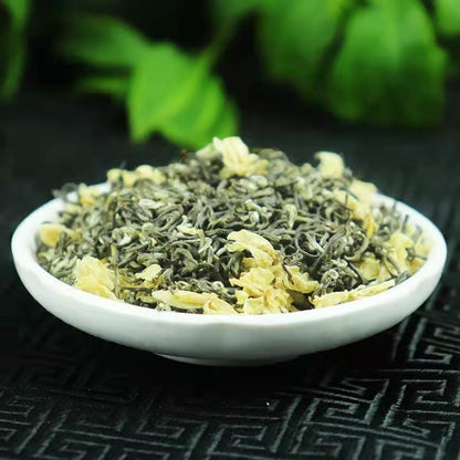 Jasmine Flower Green Tea Mo Li Piao Xue Jasmine Mixed with Green Tea Loose Leaf