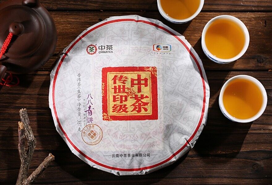 CHINA YUNNAN ChinaTea 88 Green Cake CHUAN SHI Pu'er 2018 Pu-erh Tea Raw Tee,357g