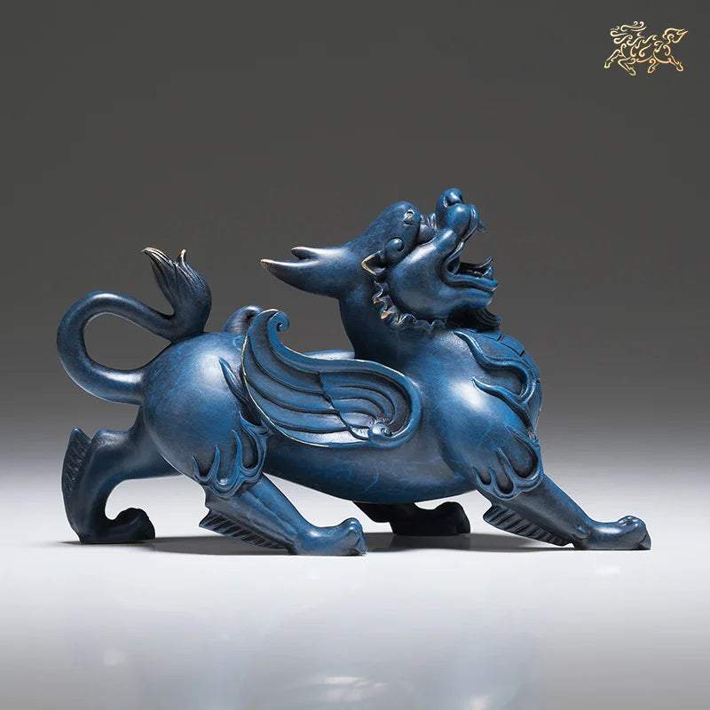 5A Exquisite craft Good omens Good luck ZHAO CAI Recruit wealth BRONZE dragon PI XIU Mascot Home company Decorative statue