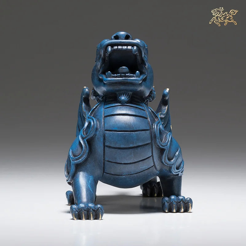 5A Exquisite craft Good omens Good luck ZHAO CAI Recruit wealth BRONZE dragon PI XIU Mascot Home company Decorative statue