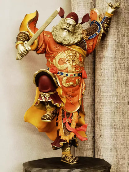 5A GOOD LARGE Home Patron saint of Buddha Hall TIAN SHI ZHONG KUI ZHEN ZAI BRONZE Sculpture statue Exorcism bless family safe