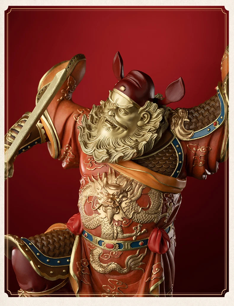 5A GOOD LARGE Home Patron saint of Buddha Hall TIAN SHI ZHONG KUI ZHEN ZAI BRONZE Sculpture statue Exorcism bless family safe