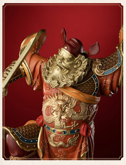 5A GOOD LARGE Home Patron saint of Buddha Hall TIAN SHI ZHONG KUI ZHEN ZAI BRONZE Sculpture statue Exorcism bless family safe