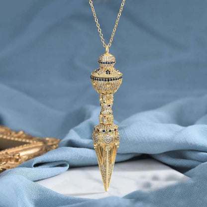 5A + Tibet Nepal Buddhist Buddha phurpa Demon subduing pestle Vajra Diamond Pendant safety protection Amulet Bring good luck